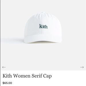 KITH | Sold Out White Serif Cap